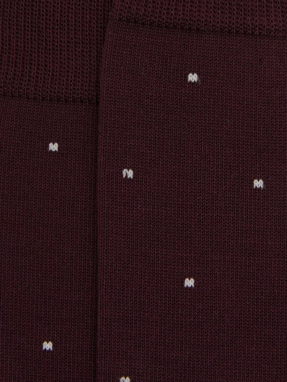 Reiss Bordeaux Mario Spot Polka Dot Socks