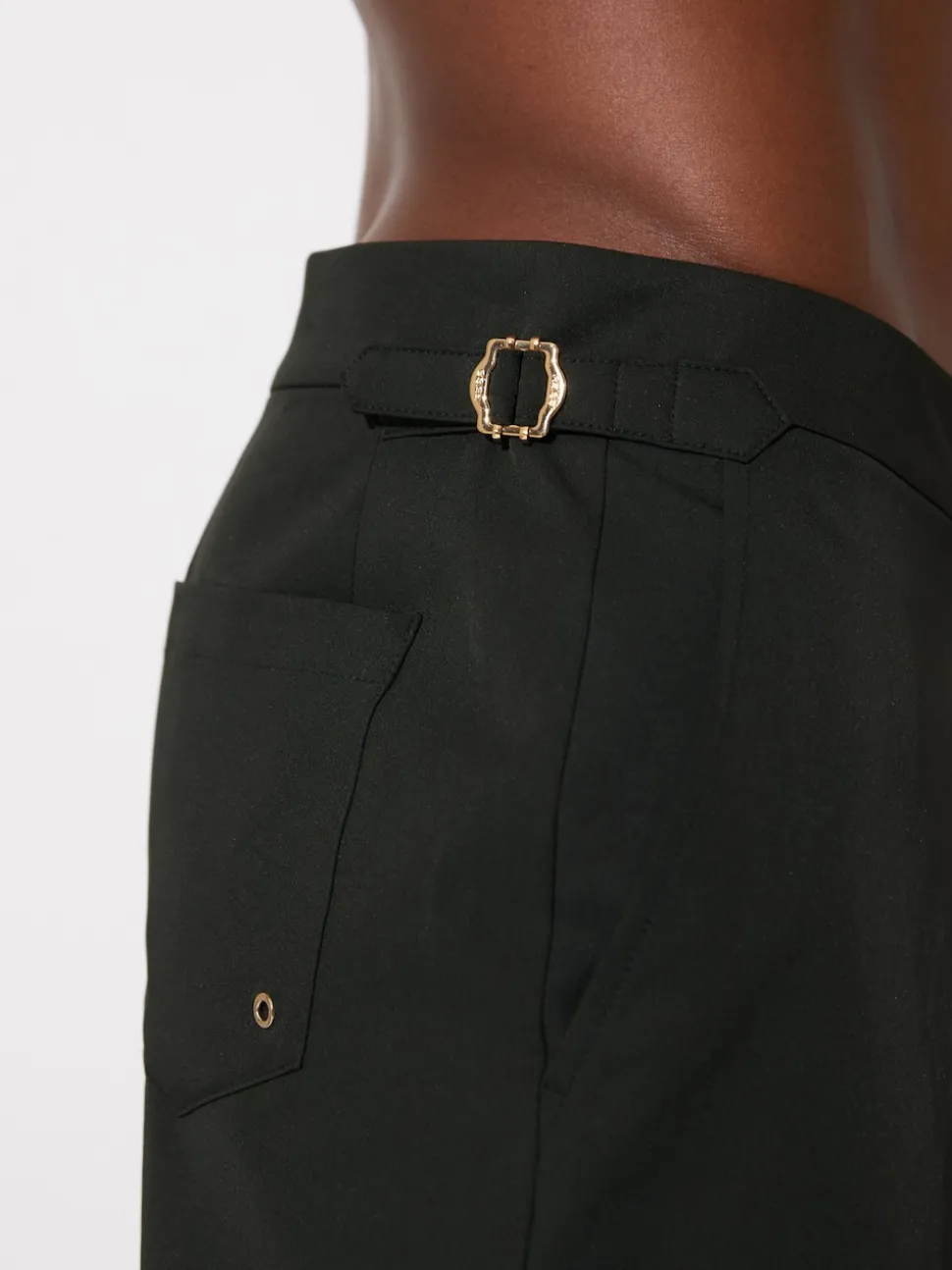 Reiss Bottle Green Sun Side-Adjuster Swim Shorts