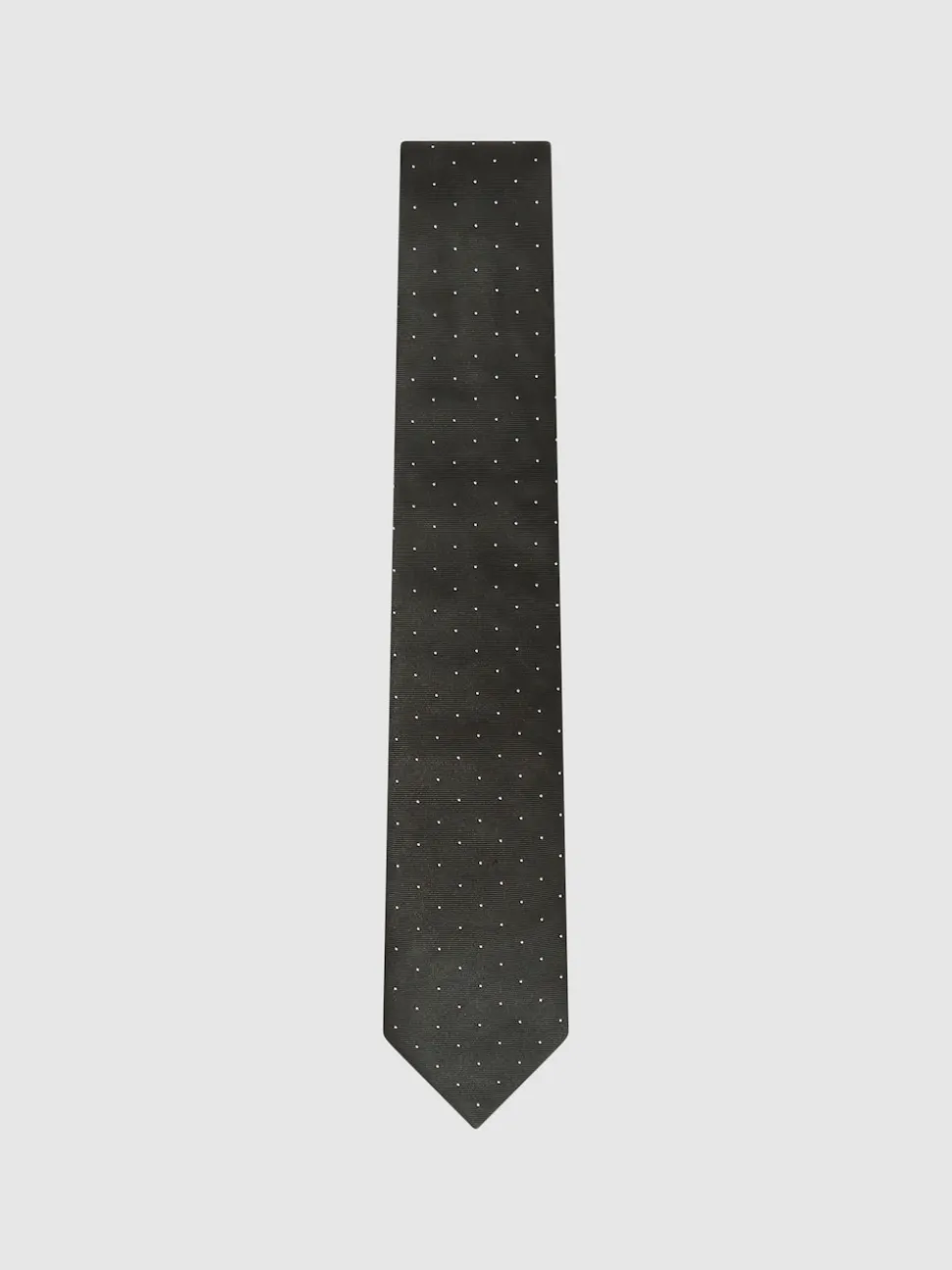 Reiss Dark Green Liam Polka Dot Silk Tie