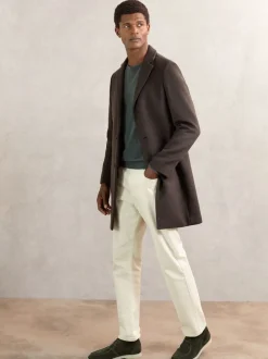 Reiss Forest Green Loftus Suede Lace-Up Chukka Boots