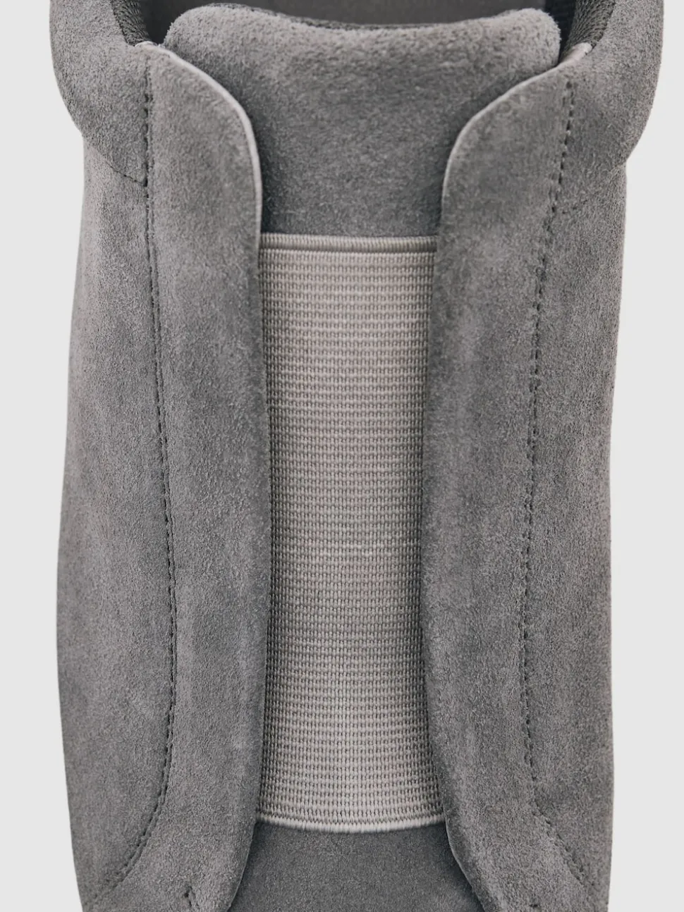 Reiss Grey Emil Suede Slip-On Elasticated Trainers