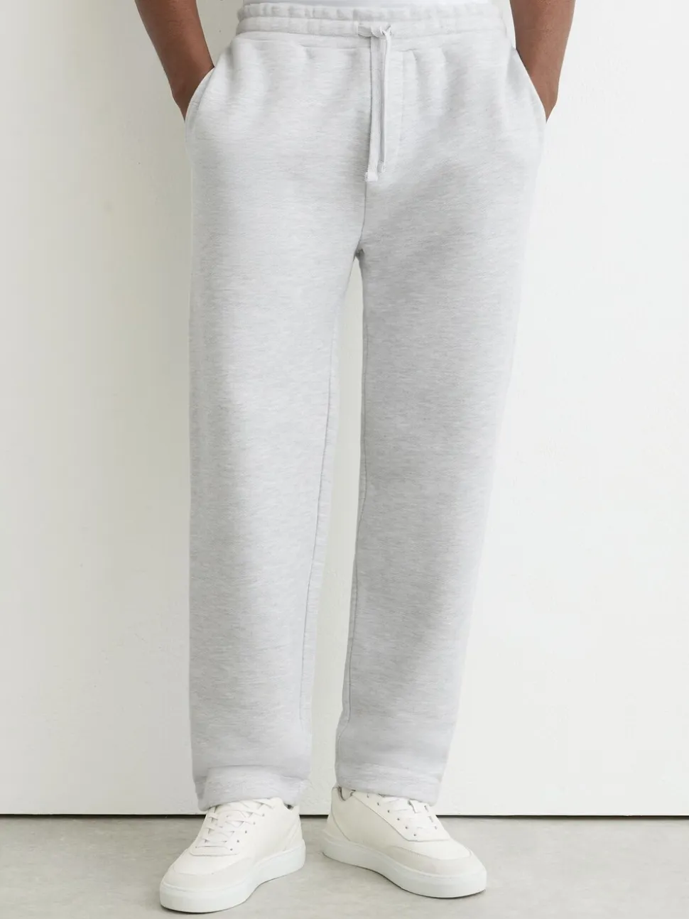 Reiss Grey Melange Tanner Cotton-Blend Heavyweight Joggers