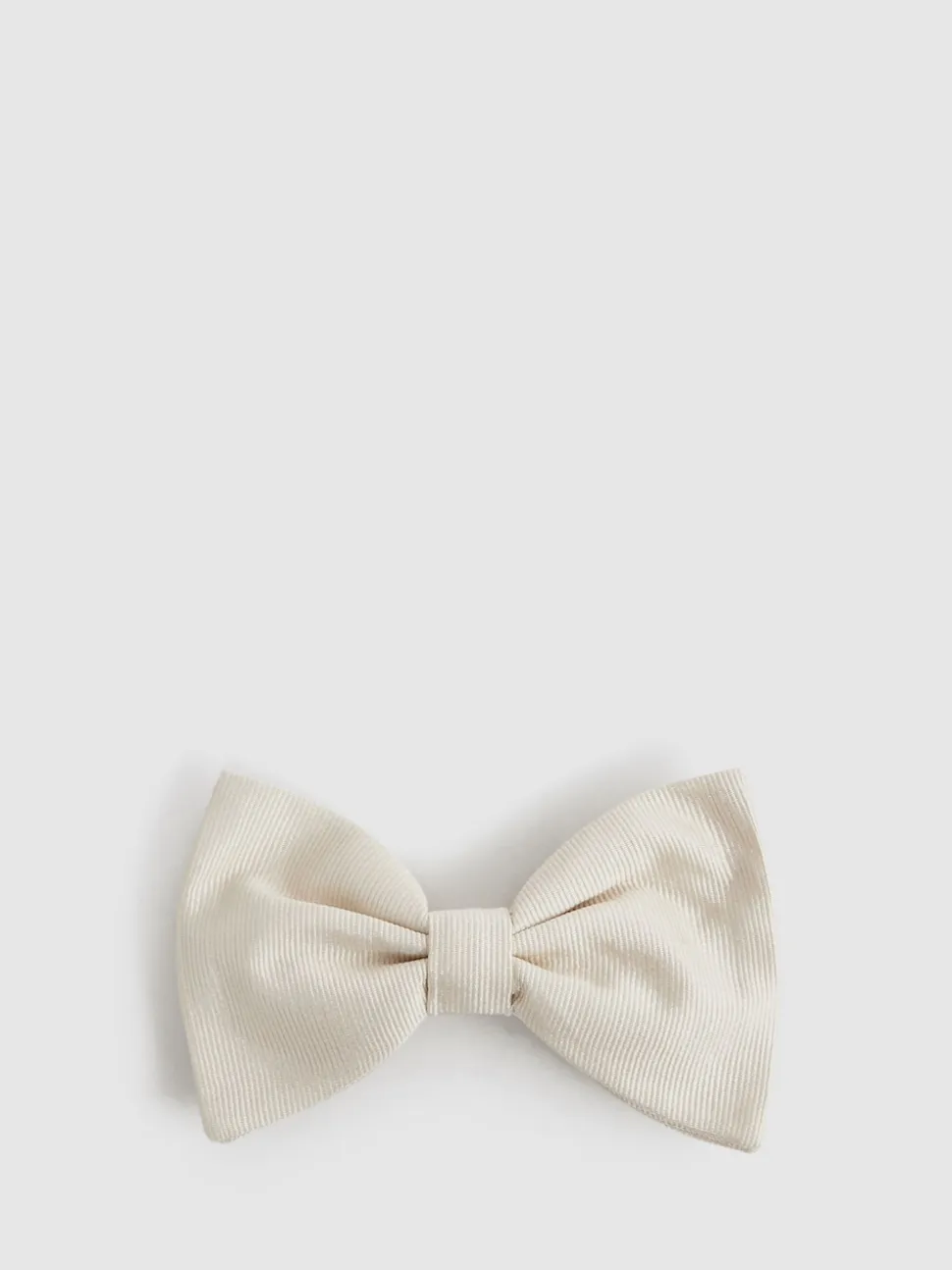 Reiss Ivory Boyle Grosgrain Silk Bow Tie