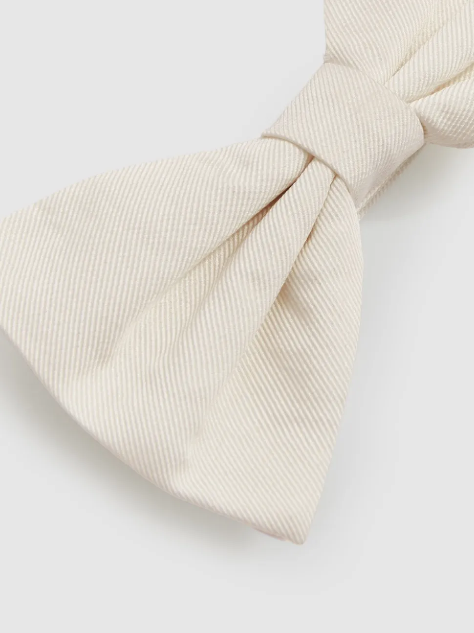 Reiss Ivory Boyle Grosgrain Silk Bow Tie