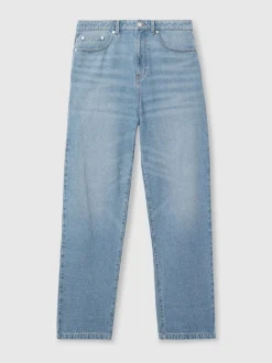 Reiss Light Blue Wash Broadway Loose-Fit Jeans