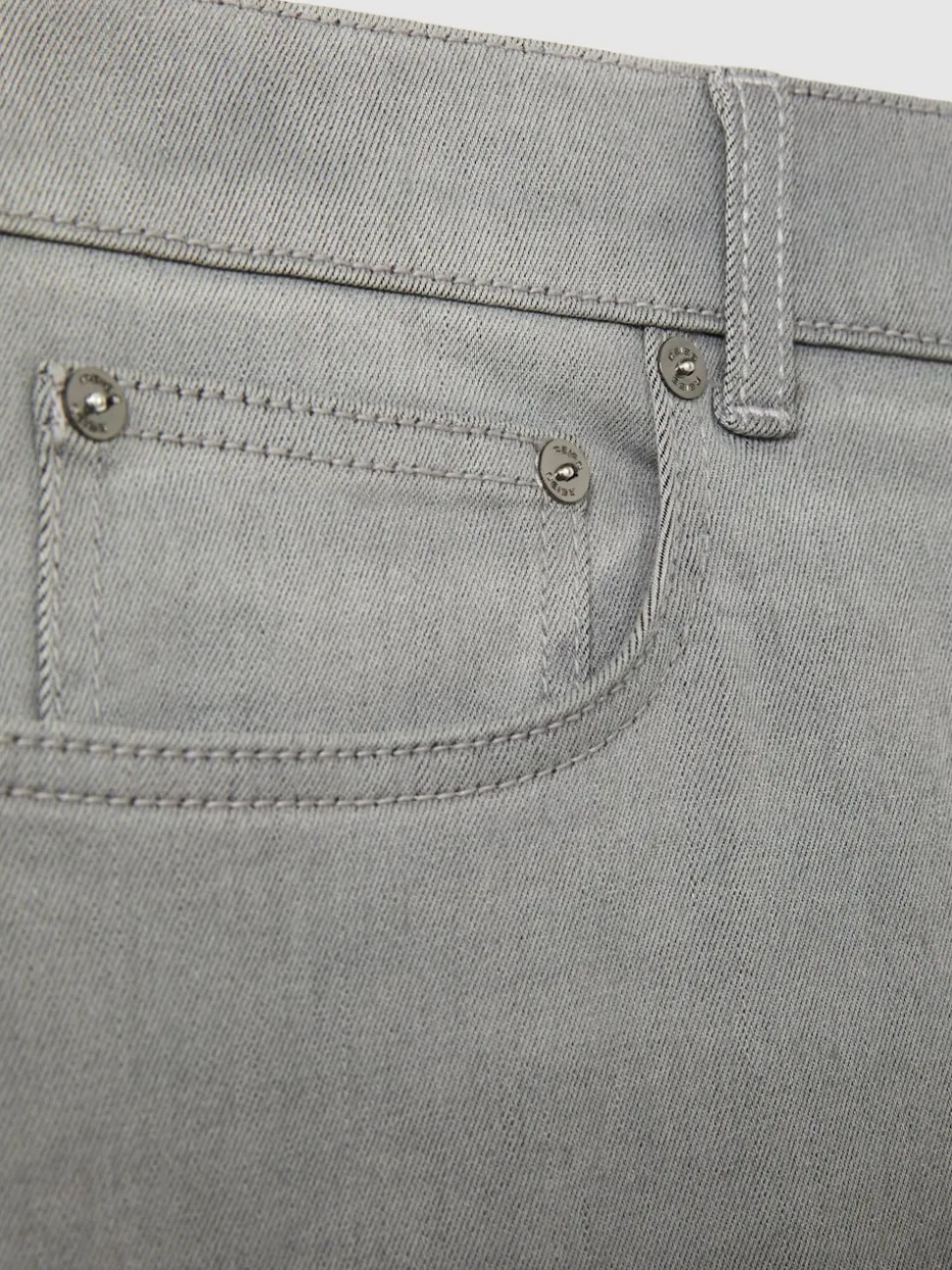 Reiss Light Washed Grey Picton Cotton-Stretch Slim-Fit Jeans
