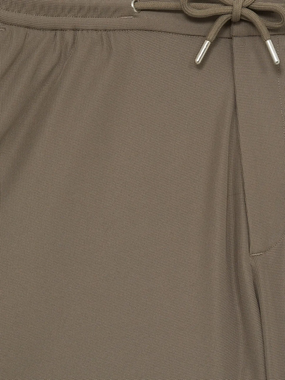 Reiss Mocha Brown Newmark Textured Drawstring Shorts