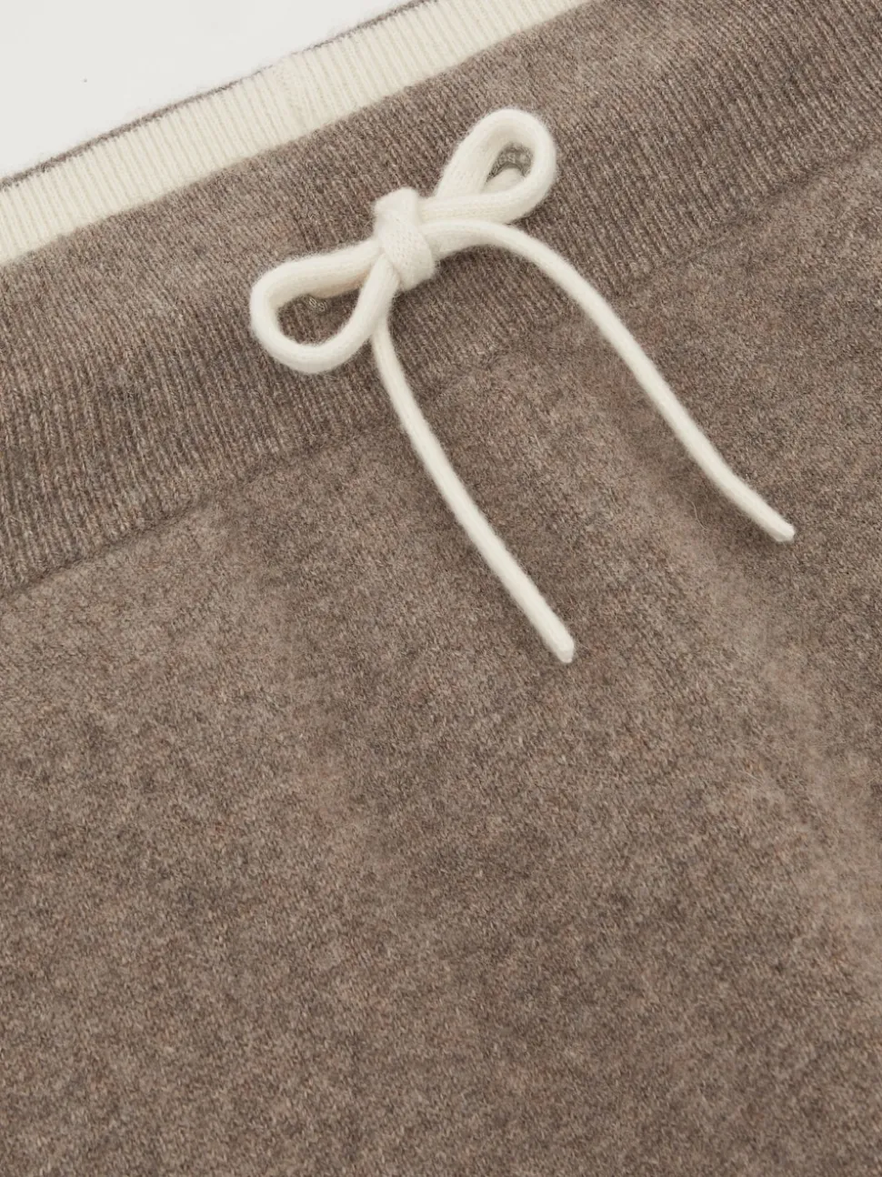 Reiss Mouse Brown Melange Chapter Atelier Cashmere-Blend Joggers
