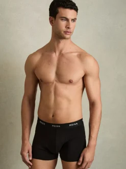 Reiss Multi Heller Three Pack of Organic Cotton Blend Boxers