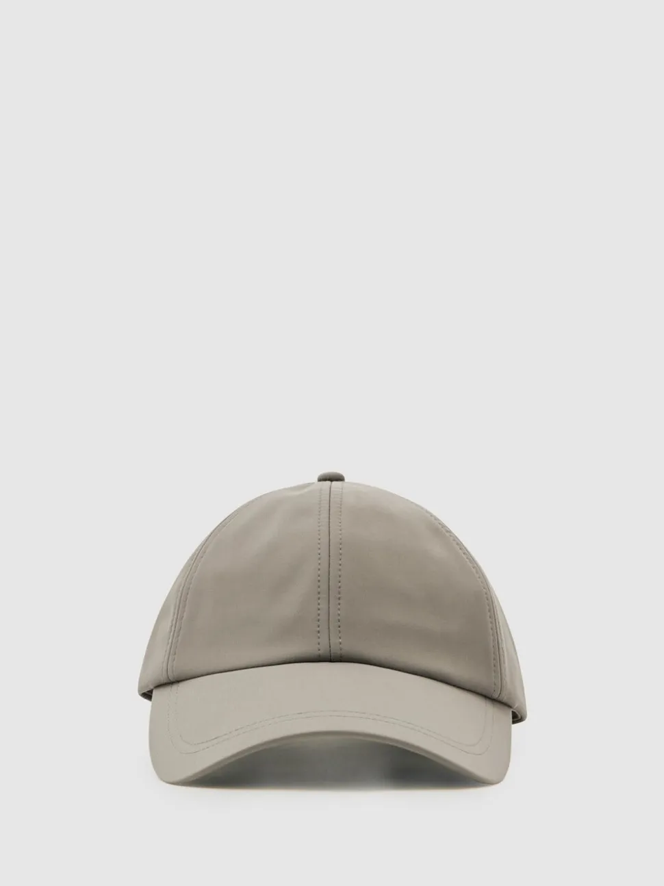 Reiss Mushroom Brown Brogan Embroidered Logo Tech Baseball Cap