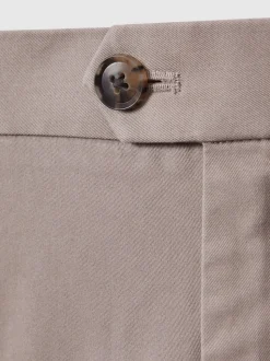 Reiss Mushroom Brown Wicket Cotton Chino Shorts with Stretch