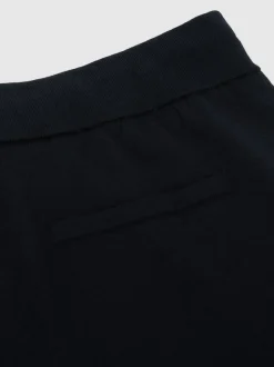 Reiss Navy Billings Merino Wool-Blend Cuffed Joggers