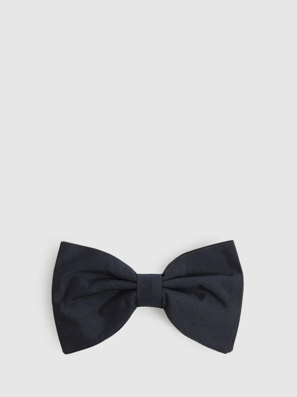 Reiss Navy Boyle Grosgrain Silk Bow Tie