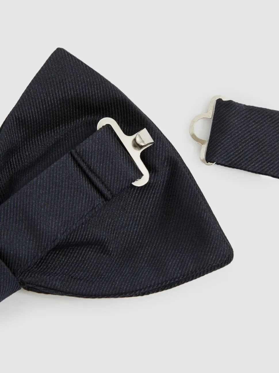 Reiss Navy Boyle Grosgrain Silk Bow Tie
