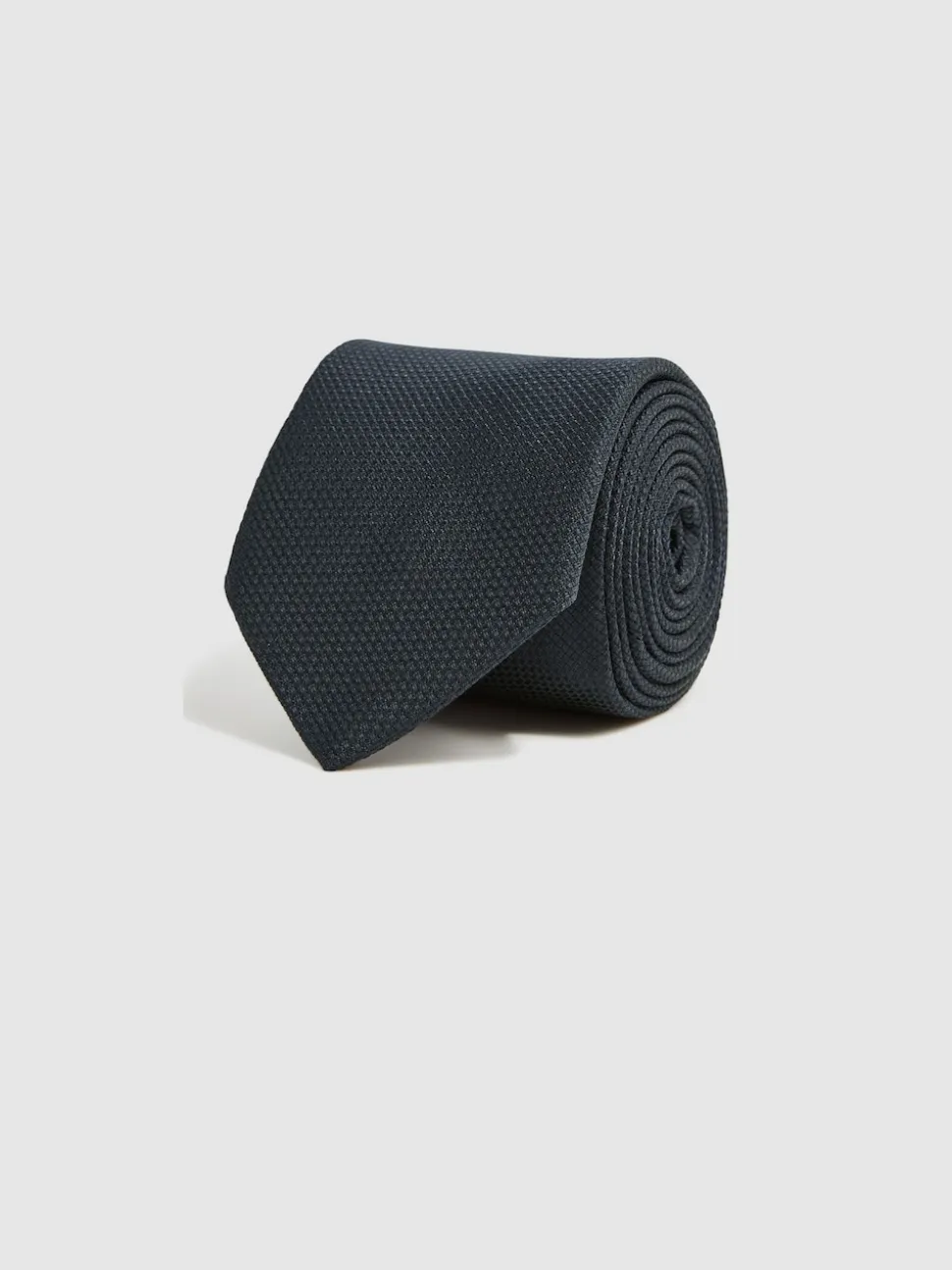 Reiss Navy Ceremony Textured Silk Blend Tie