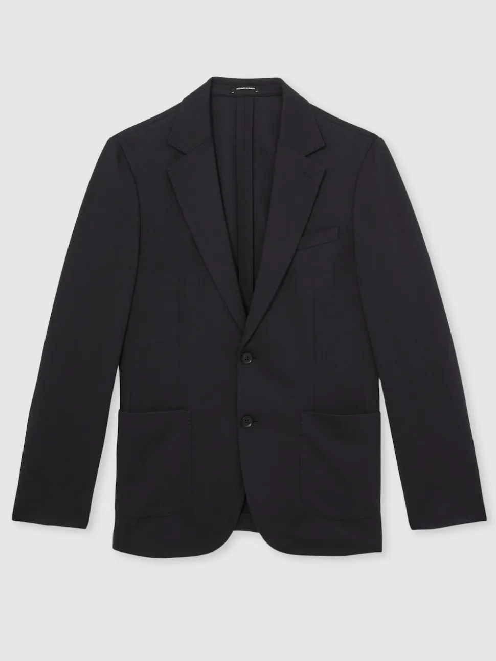 Reiss Navy Gerrard Single-Breasted Jersey Suit Blazer Tailored-Fit
