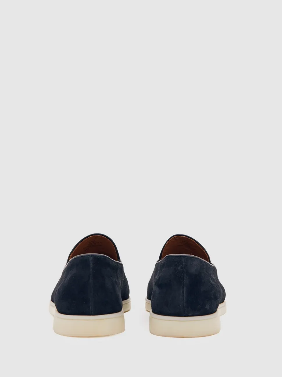 Reiss Navy Harrison Suede Tassel Loafers