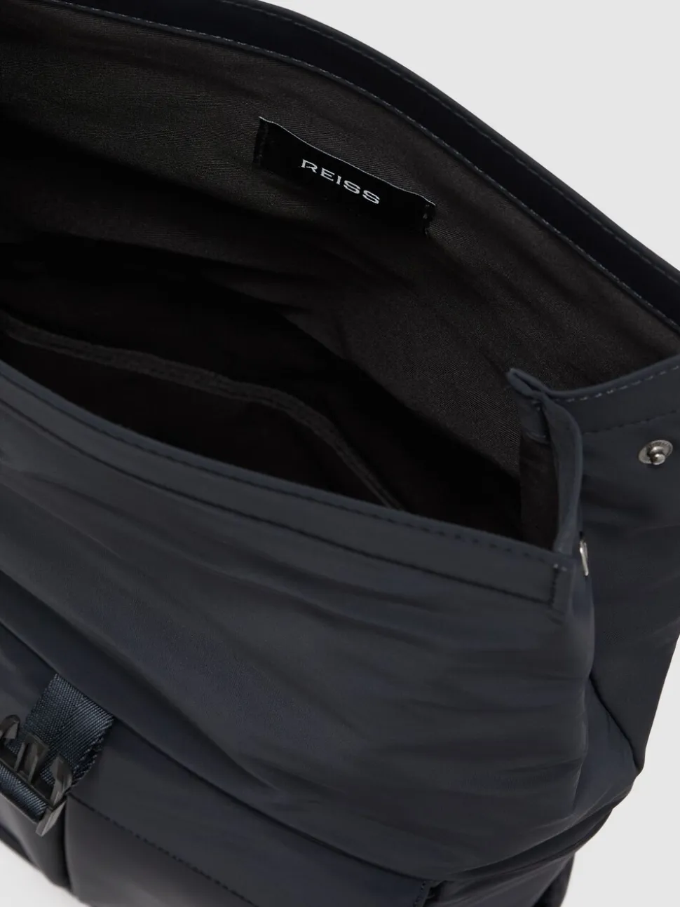 Reiss Navy Pascal Technical Roll-Top Backpack
