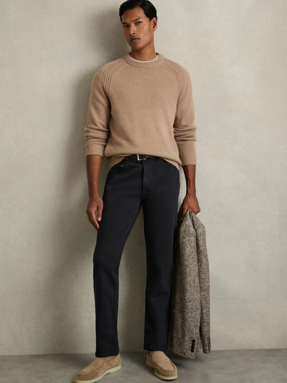 Reiss Navy Picton Cotton-Stretch Slim-Fit Jeans