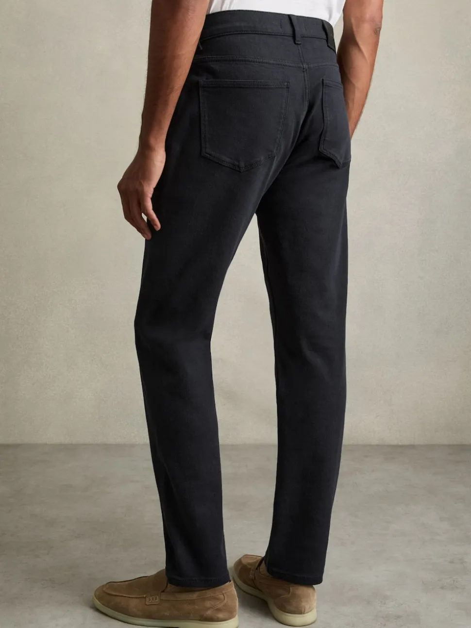 Reiss Navy Picton Cotton-Stretch Slim-Fit Jeans