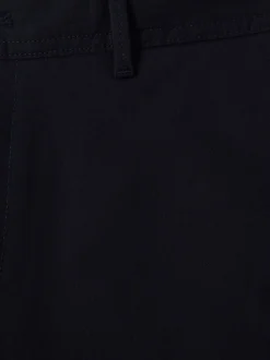 Reiss Navy Pitch Washed-Cotton Slim-Fit Chinos