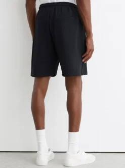 Reiss Navy Tavolla Textured Drawstring Shorts