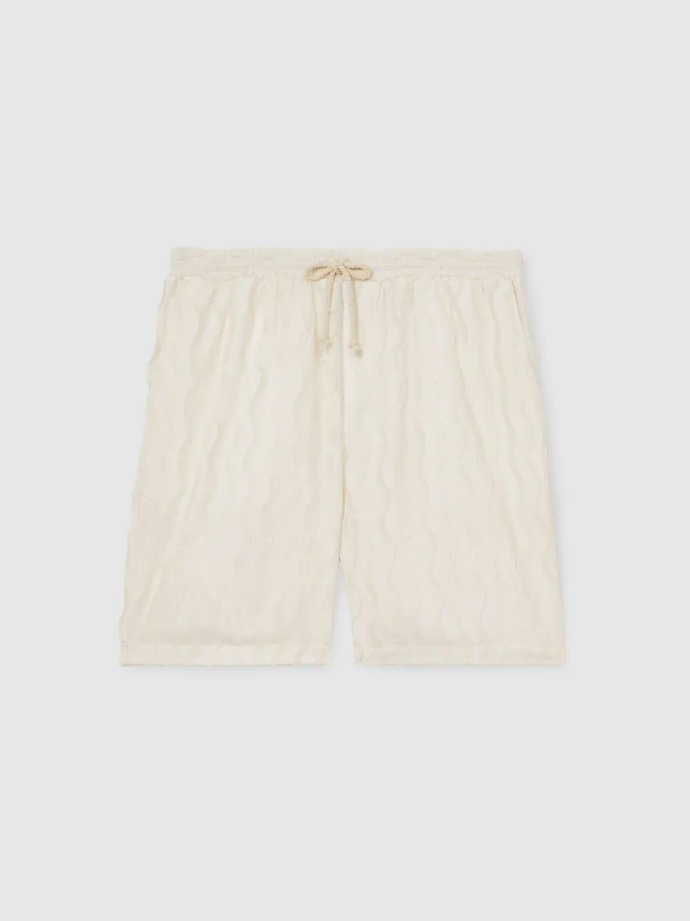 Reiss Off White Serra Reiss | Ché Fringed-Wave Shorts
