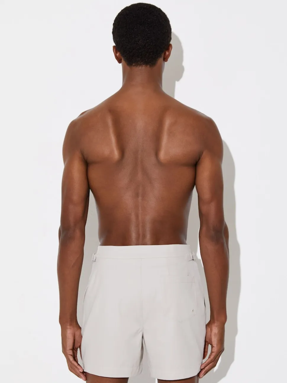 Reiss Off White Sun Side-Adjuster Swim Shorts