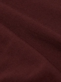 Reiss Port Red Wessex Merino Wool Crew Neck Jumper