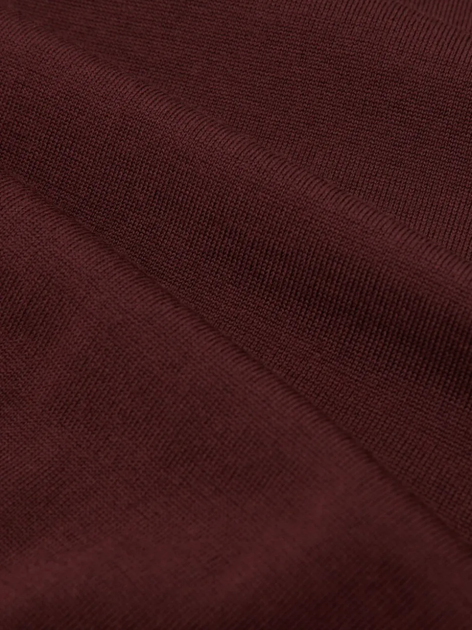 Reiss Port Red Wessex Merino Wool Crew Neck Jumper