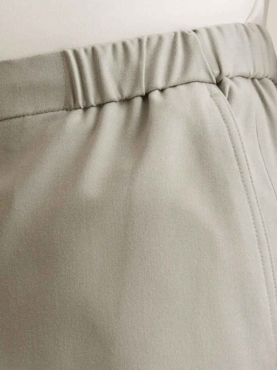 Reiss Sage Green Deck Drawstring Chino Shorts