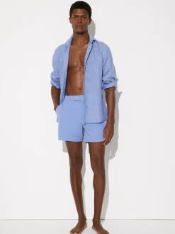 Reiss Sky Blue Sun Side-Adjuster Swim Shorts