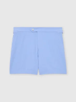 Reiss Sky Blue Sun Side-Adjuster Swim Shorts