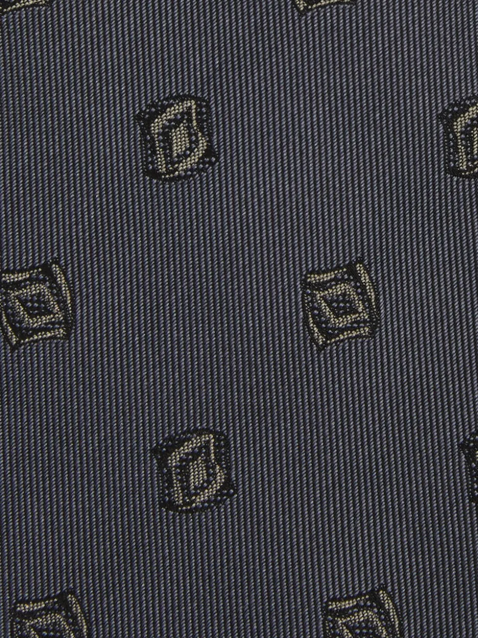Reiss Steel Blue Parma Silk Blend Jacquard Tie