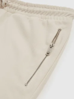 Reiss Stone Barber Textured Drawstring Shorts