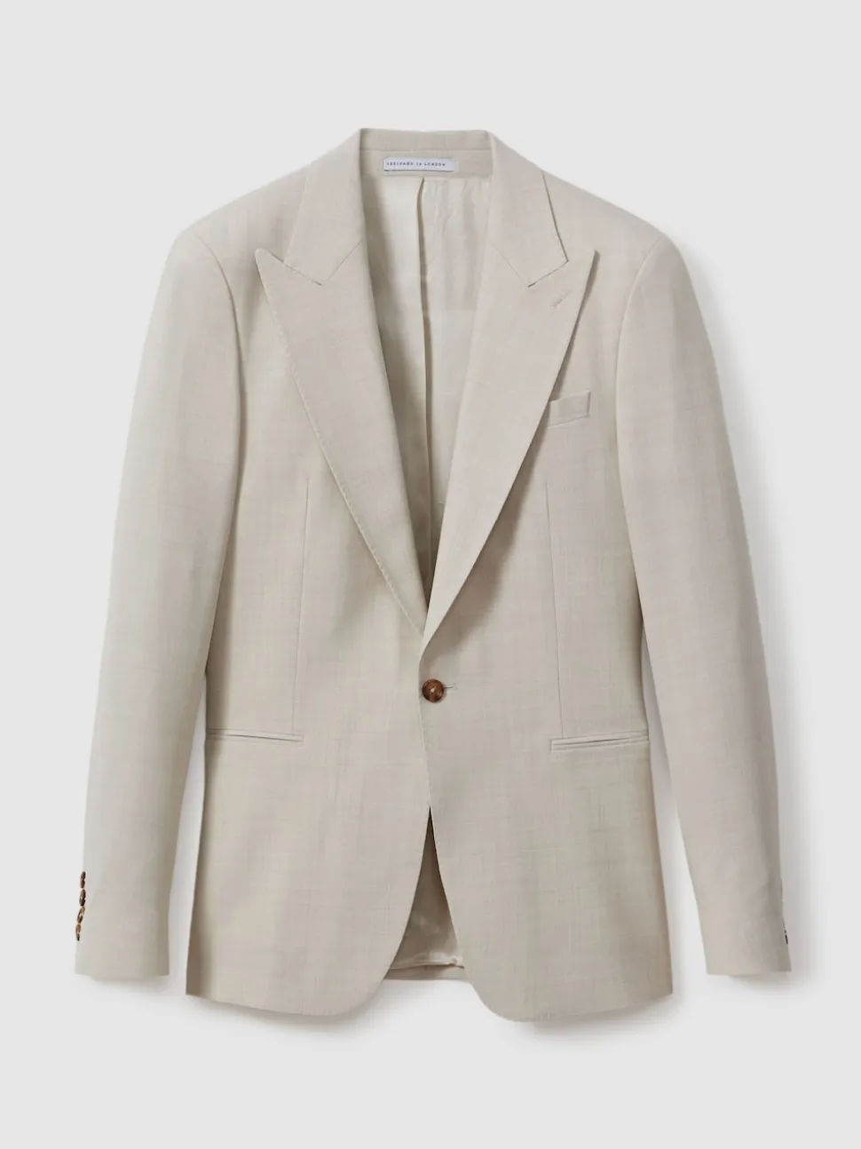 Reiss Stone Belmont Sb Slim Fit Single Breasted Blazer