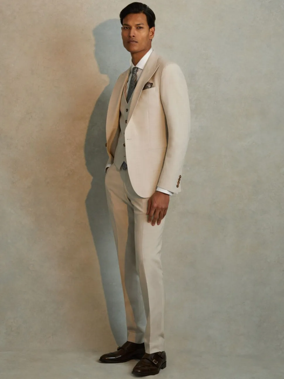 Reiss Stone Belmont Sb Slim Fit Single Breasted Blazer