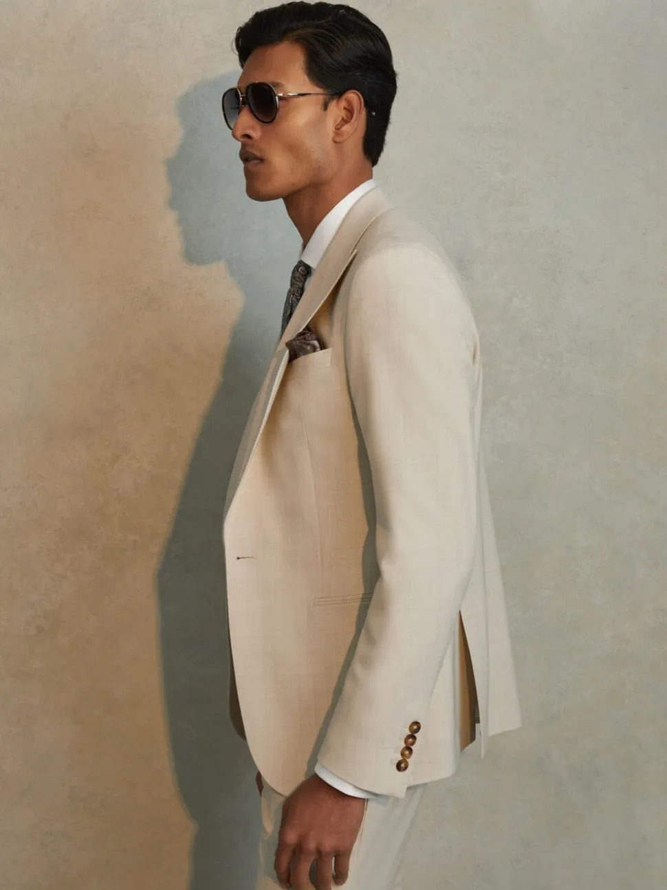 Reiss Stone Belmont Sb Slim Fit Single Breasted Blazer