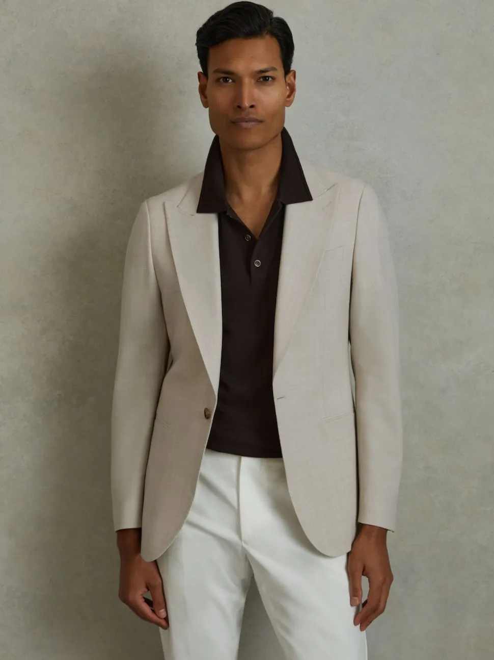 Reiss Stone Belmont Sb Slim Fit Single Breasted Blazer