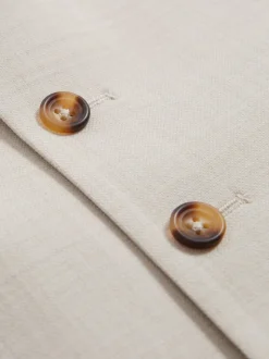 Reiss Stone Belmont W Tailored-Fit Single-Breasted Waistcoat