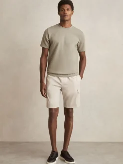 Reiss Stone Climb Short Drawstring Technical Cargo Shorts