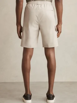 Reiss Stone Climb Short Drawstring Technical Cargo Shorts