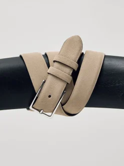 Reiss Stone Dante Suede Belt