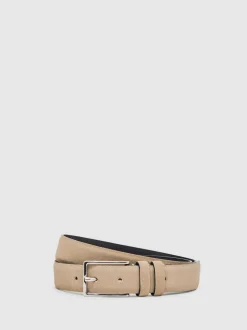 Reiss Stone Dante Suede Belt