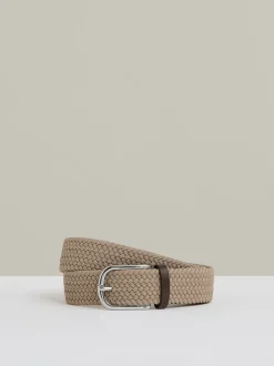 Reiss Stone Elmont Basket Weave Belt