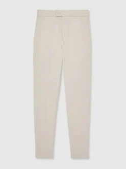 Reiss Stone Found Stretch Slim Fit Drawstring Trousers