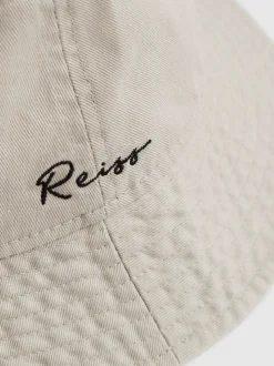 Reiss Stone Tapered Unisex Fit McLaren Racing Cotton Bucket Hat