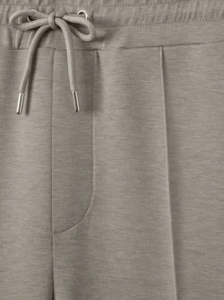 Reiss Taupe Premier Stretch-Jersey Tailored Joggers