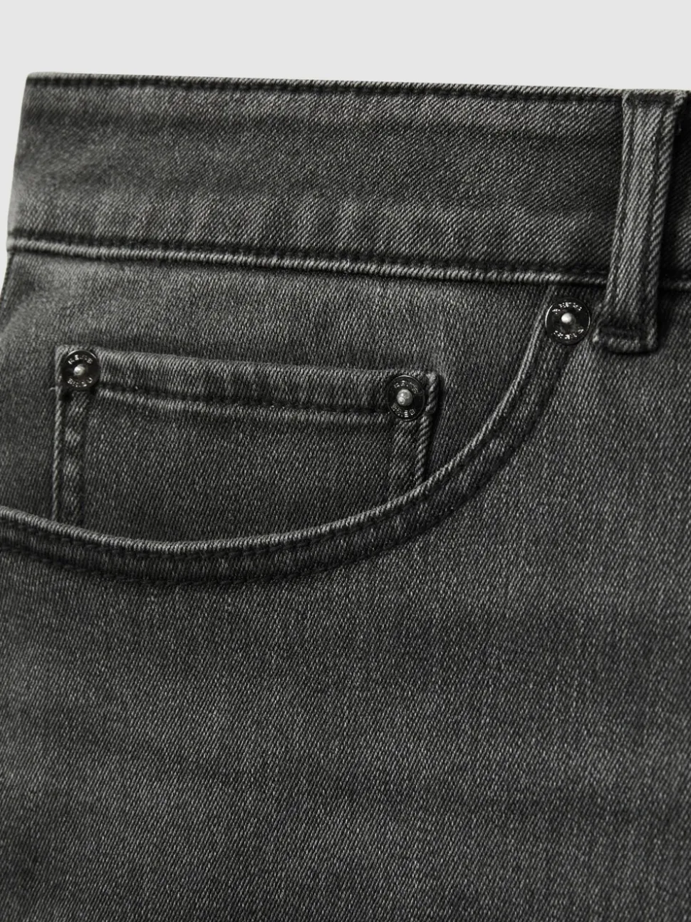 Reiss Washed Black Rathbone Relaxed-Fit Cropped Jeans