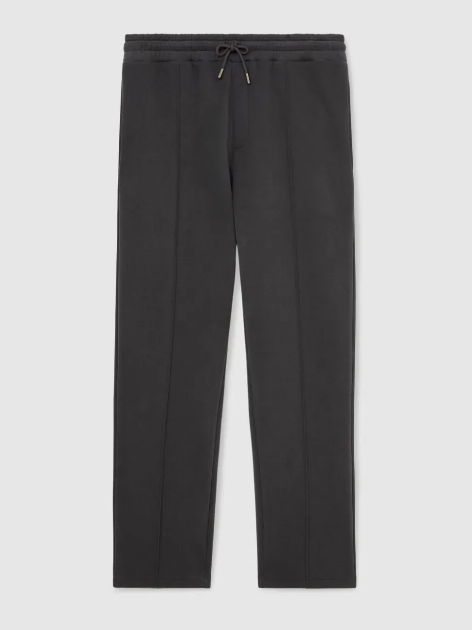 Reiss Washed Black Zeno Cotton-Blend Washed Drawstring Joggers